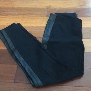 J. Crew Matchstick leather pant